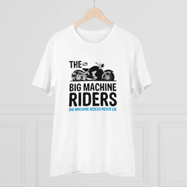 Generic Men's PC Cotton Bike Ride Design Printed T Shirt (Color: White, Thread Count: 180GSM) - Image 3