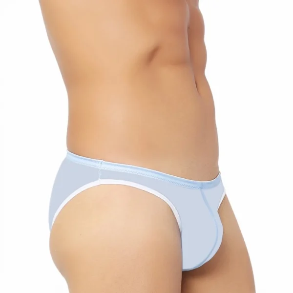 Generic Men's Mesh Sheer Power Net Fabric Sexy Transparent Brief Underwear (Sky Blue) - Image 5