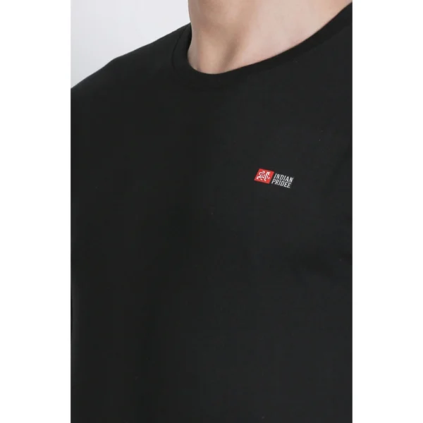 Generic Men's Cotton Jersey Round Neck Plain Tshirt (Black) - Image 5