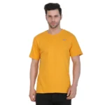 Generic Men’s Cotton Jersey Round Neck Plain Tshirt (Mustard Yellow)