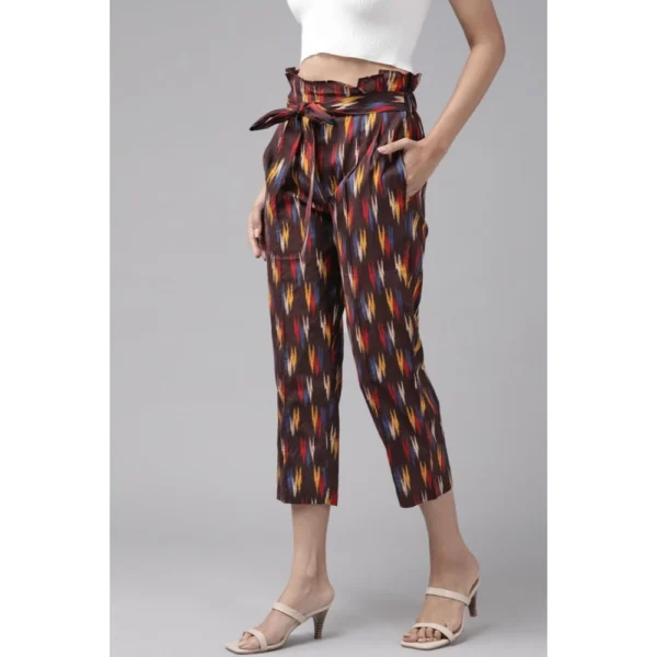 Generic Women's Casual Printed Cotton Trouser Pant (MultiColor) - Image 5