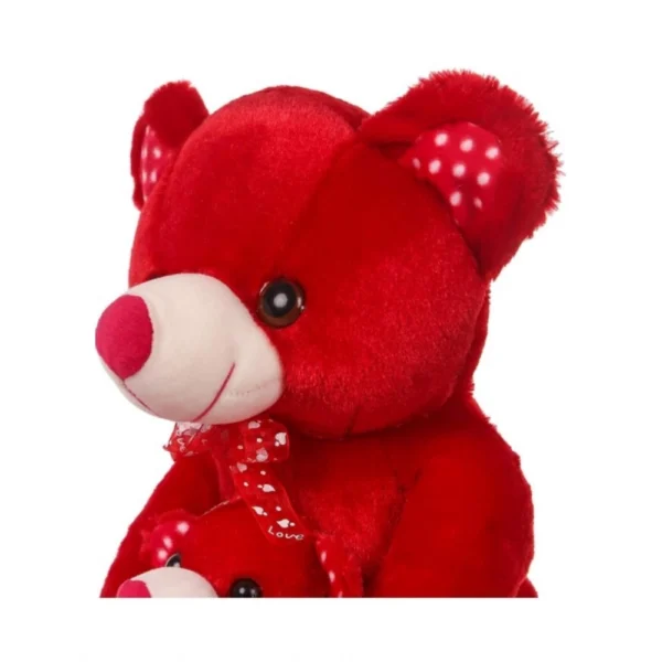 Generic Mother And Baby Teddy Bear (Red) - Image 2