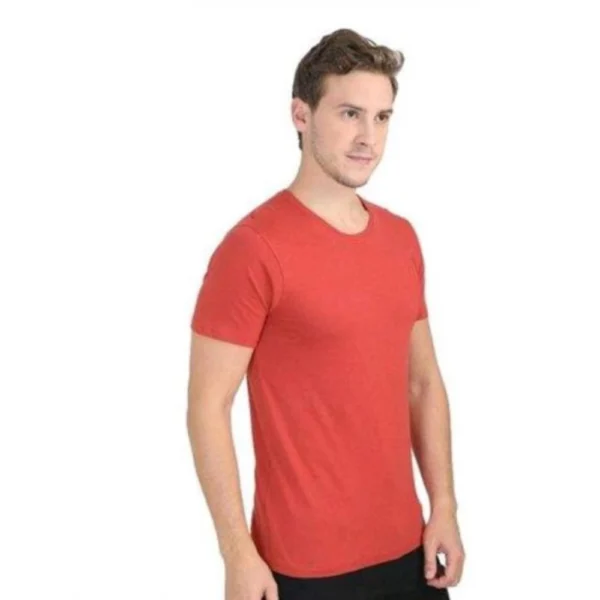 Generic Men's Casual Short Sleeves Cotton Round Neck T-shirt (Red) - Image 5