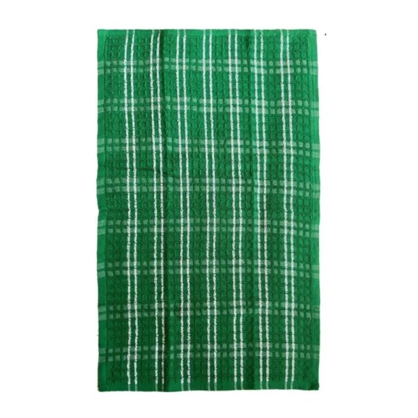 Generic Pack Of_6 Cotton Checkered Kitchen Towel Sets (Green) - Image 4