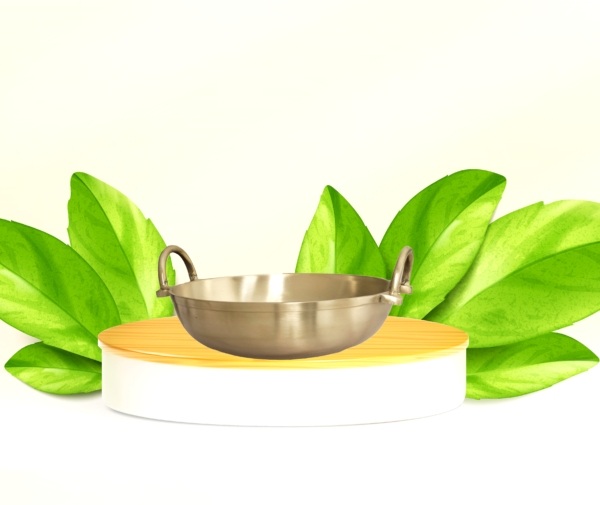 Handcrafted Brass Kadhai – Traditional Indian Cookware for Frying, Sautéing & Slow Cooking (Unity Handicrafts)" - Image 3