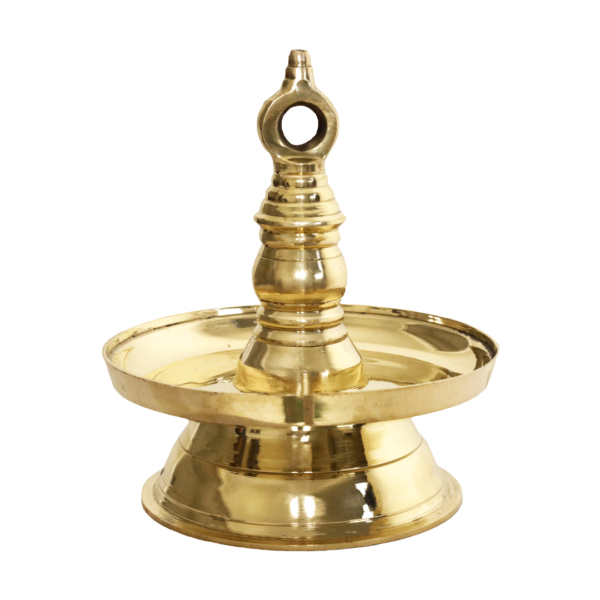 Pure Brass Latkan Deep for Pooja, Traditional Oil Lamp" Brass Hanging Diya (Unity Handicrafts)