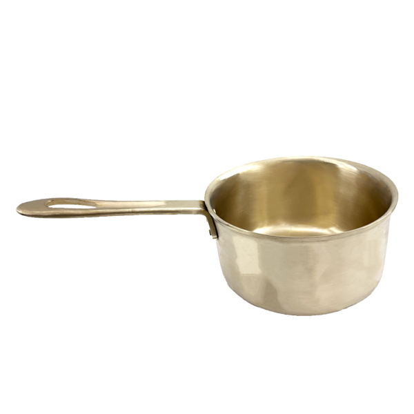Handcrafted Brass Saucepan for Stovetop Cooking & Versatile Use (Unity Handicrafts)