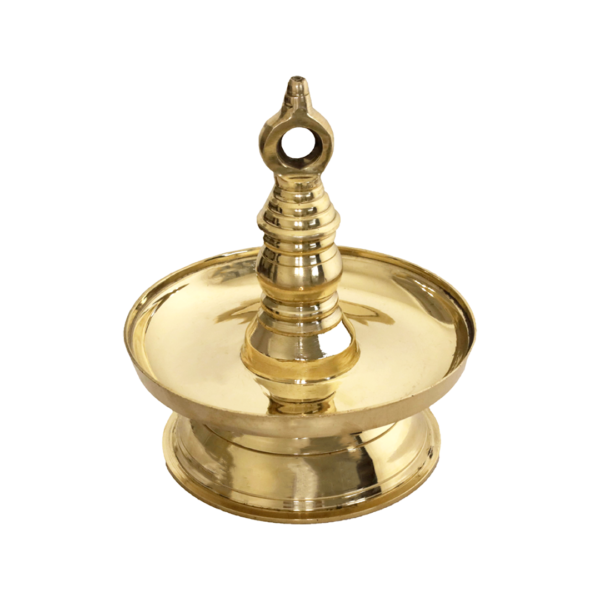 Pure Brass Latkan Deep for Pooja, Traditional Oil Lamp" Brass Hanging Diya (Unity Handicrafts) - Image 2