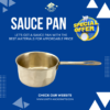 Handcrafted Brass Saucepan for Stovetop Cooking & Versatile Use (Unity Handicrafts) - Image 5